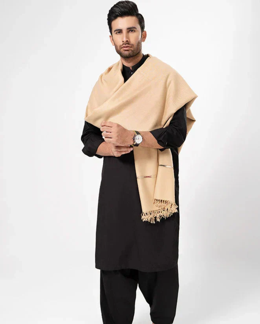 Men's Winter Wool Shawl – Skin - classic winter wool shawl