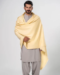 Men's Winter Wool Shawl – Cream - classic winter wool shawl