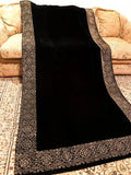 Women Velvet Shawal Straight Design Diffo